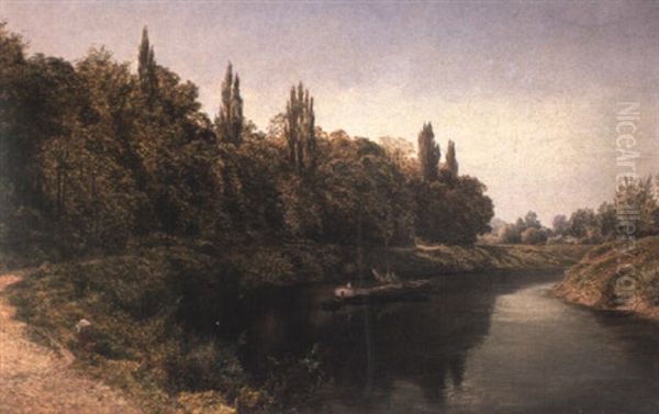 Quiet Meander Oil Painting by David Bates