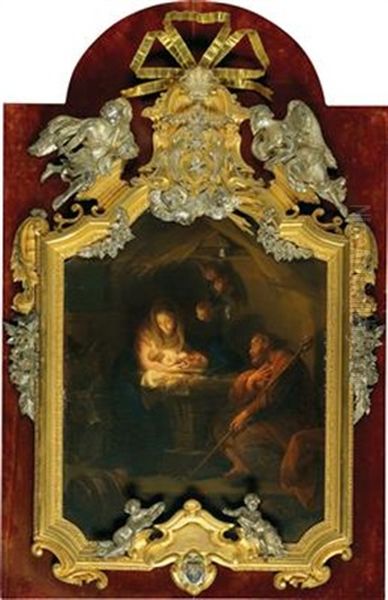 The Nativity Oil Painting by Pompeo Gerolamo Batoni