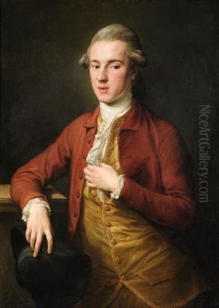 Portrait Of A Gentleman Oil Painting by Pompeo Gerolamo Batoni