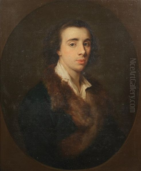 Portrait Of A Gentleman, Bust-length Oil Painting by Pompeo Gerolamo Batoni