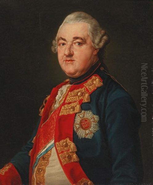 Portrait Of The Elector Karl Theodor Of The Palatinate Oil Painting by Pompeo Gerolamo Batoni