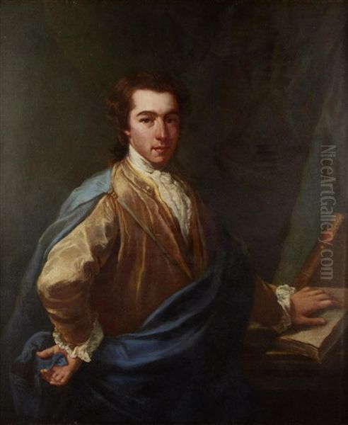 Portrait Of A Gentleman Oil Painting by Pompeo Gerolamo Batoni