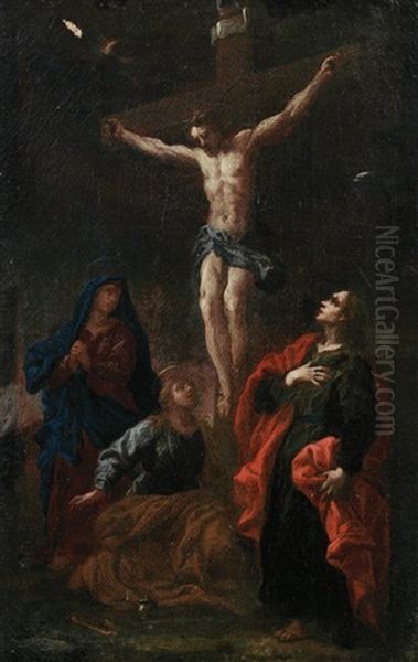 The Crucifixion Oil Painting by Pompeo Gerolamo Batoni