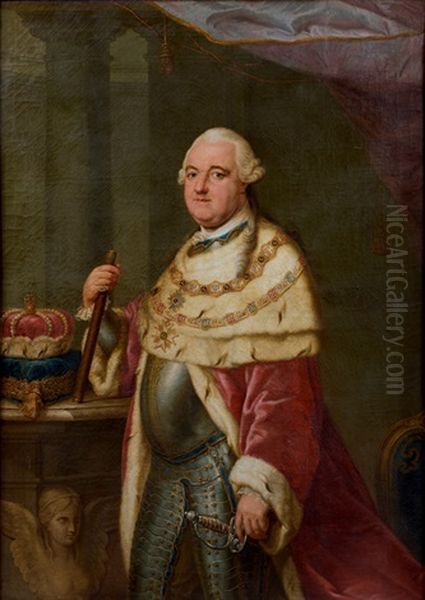 Portrait De L'electeur Karl Theodor De Baviere A Mi-corps Oil Painting by Pompeo Gerolamo Batoni