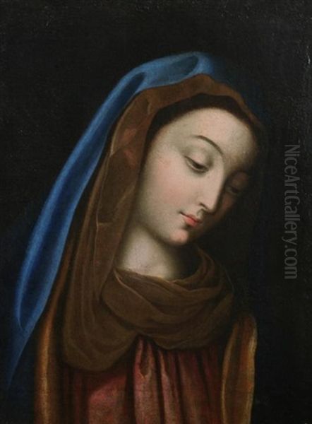 Virgin Mary Oil Painting by Pompeo Gerolamo Batoni