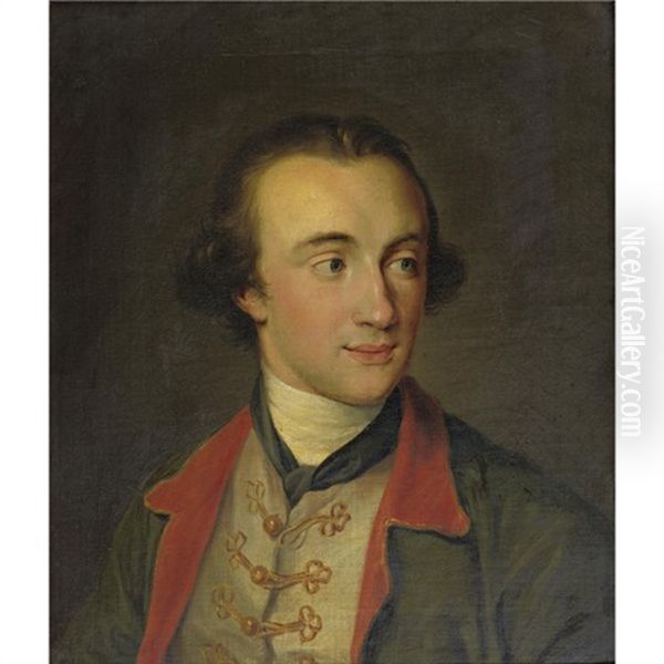 Portrait Of Edward Dering Oil Painting by Pompeo Gerolamo Batoni