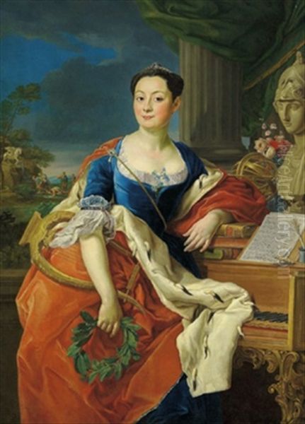 Ritratto Della Principessa Giacinta Orsini Buoncompagni Ludovisi, Duchessa Di Arce Oil Painting by Pompeo Gerolamo Batoni