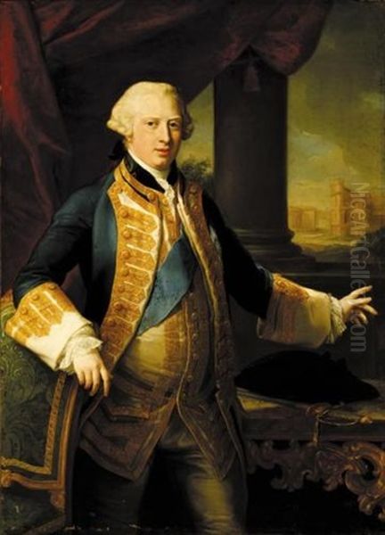 Portrait Of Prince Edward Augustus, Duke Of York Oil Painting by Pompeo Gerolamo Batoni