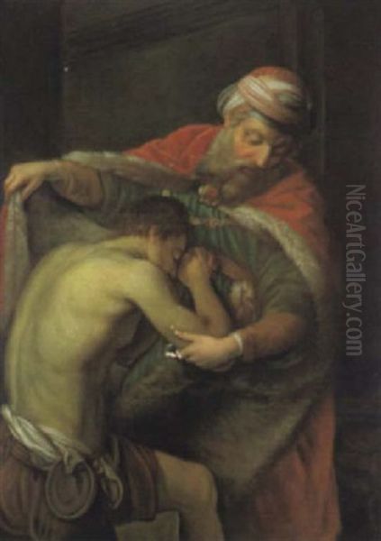 Der Verlorene Sohn Oil Painting by Pompeo Gerolamo Batoni