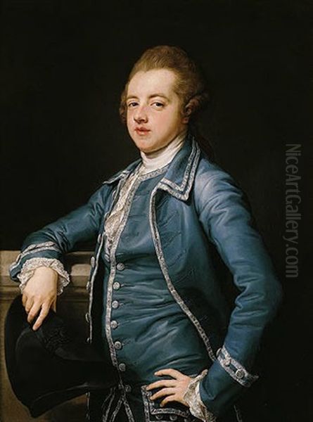 Portrait Of Henry Watkin Dashwood, Later 3rd Bt. Oil Painting by Pompeo Gerolamo Batoni