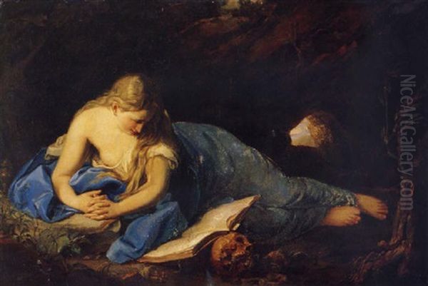 Santa Maria Magdalena Oil Painting by Pompeo Gerolamo Batoni