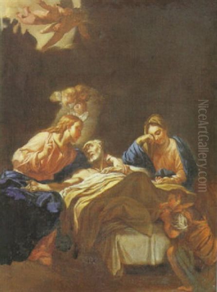 Der Tod Des Heiligen Joseph Oil Painting by Pompeo Gerolamo Batoni