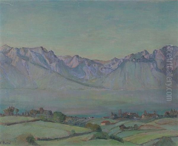 Genfersee-landschaft Oil Painting by Claire Battie