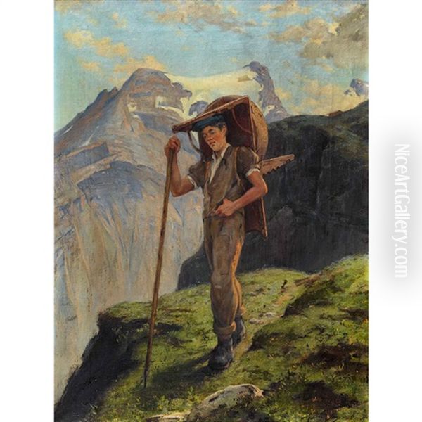 Armailli Oil Painting by Auguste Baud-Bovy