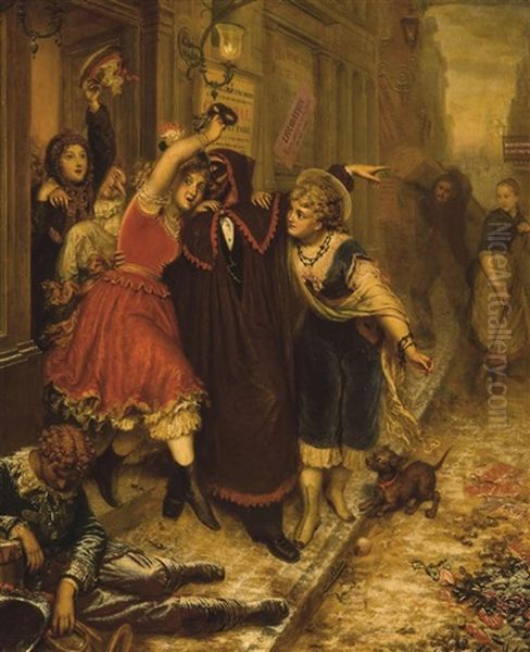 L'assommoir En Assommoir Oil Painting by Narcisse Baudin