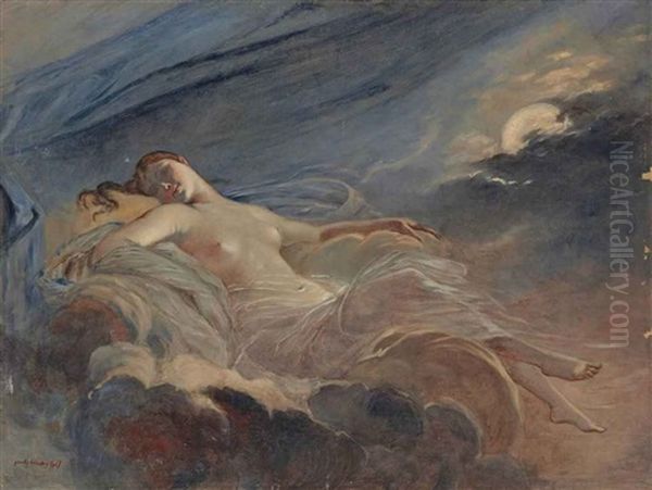 Le Reve Oil Painting by Paul Jacques Aime Baudry