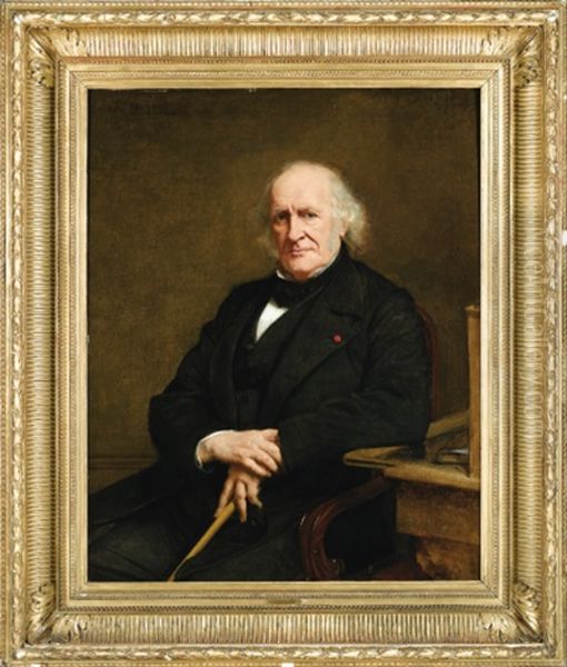 Portrait De Fortune De Verges Oil Painting by Paul Jacques Aime Baudry