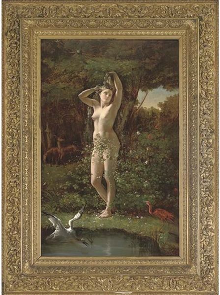 An Allegory Of Innocence Oil Painting by Paul Jacques Aime Baudry