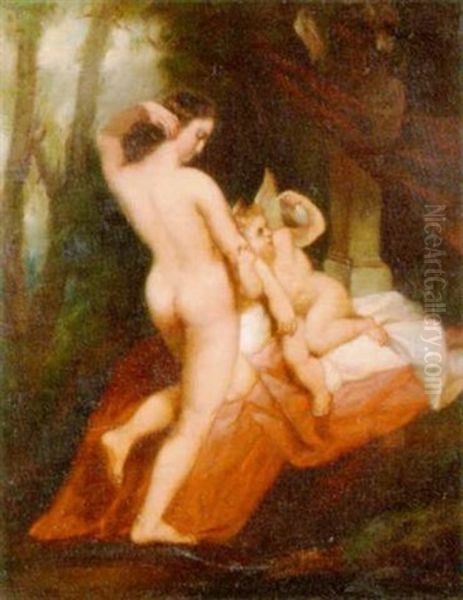 Amor Und Psyche Oil Painting by Paul Jacques Aime Baudry