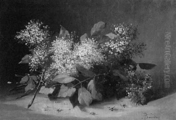 Still Life With Lilacs Oil Painting by Paul Jacques Aime Baudry