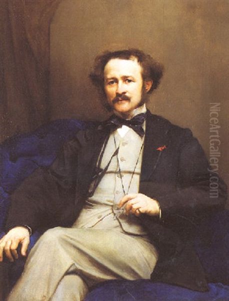 Portrait Presume De Monsieur Omon Oil Painting by Paul Jacques Aime Baudry