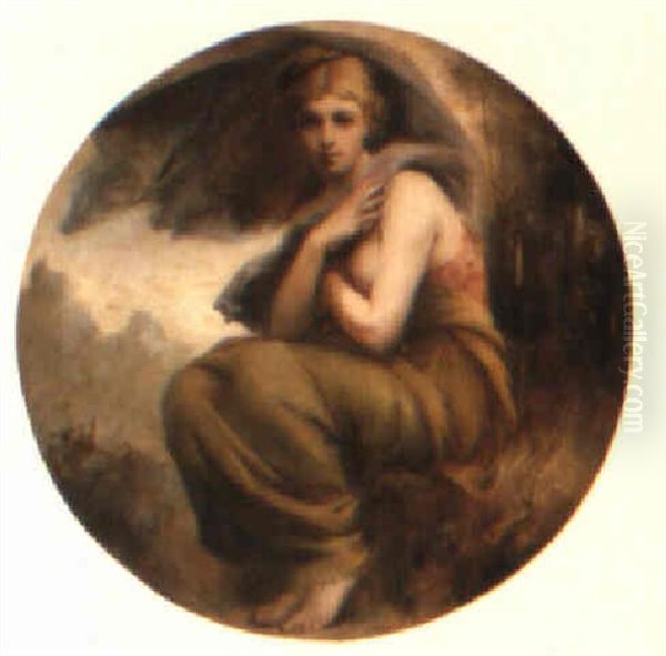 An Allegory Oil Painting by Paul Jacques Aime Baudry
