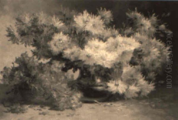 Bouquet De Fleurs Oil Painting by Paul Jacques Aime Baudry