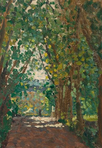 In The Park Oil Painting by Willi Baumeister