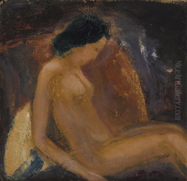 Sitzende (seated Woman) Oil Painting by Willi Baumeister