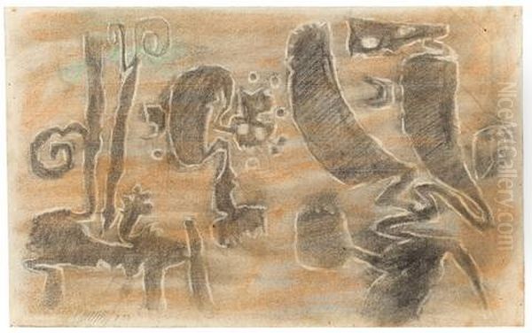 Kessaua Oil Painting by Willi Baumeister