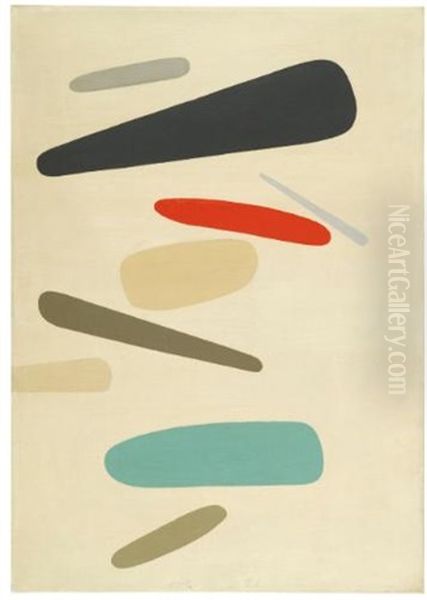 Fliegende Formen Oil Painting by Willi Baumeister