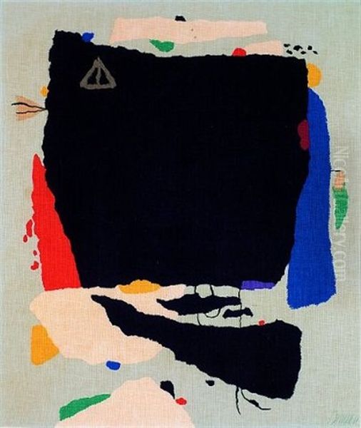 Montaru Mit Gondel (montaru 5 B) Oil Painting by Willi Baumeister