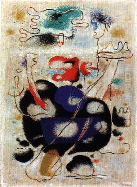 Eidos Amo Oil Painting by Willi Baumeister