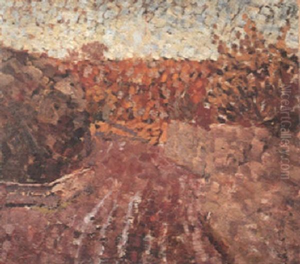 Weinberg Oil Painting by Willi Baumeister