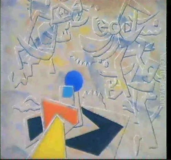 Negun Oil Painting by Willi Baumeister