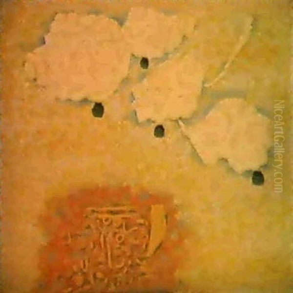 Vier Punkte Oil Painting by Willi Baumeister