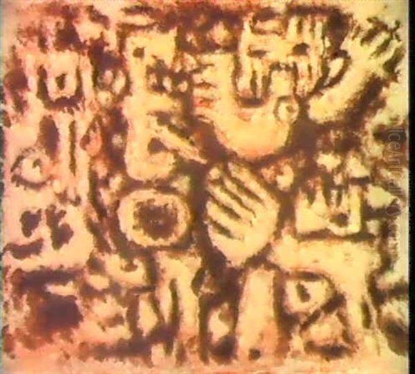 Schwebender Geist Oil Painting by Willi Baumeister