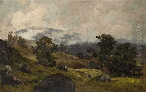 Eichen Am Castelfeder Oil Painting by Karl-Albert von Baur