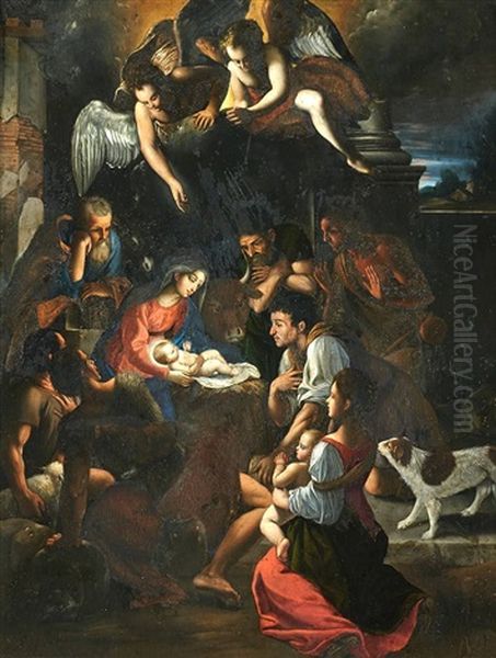 Adoracion De Los Pastores Oil Painting by Juan Bautista Maino