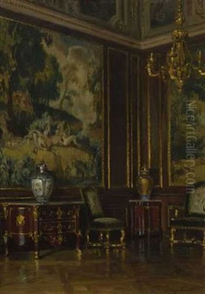 Aus Der Munchner Residenz Oil Painting by Fritz Bayerlein