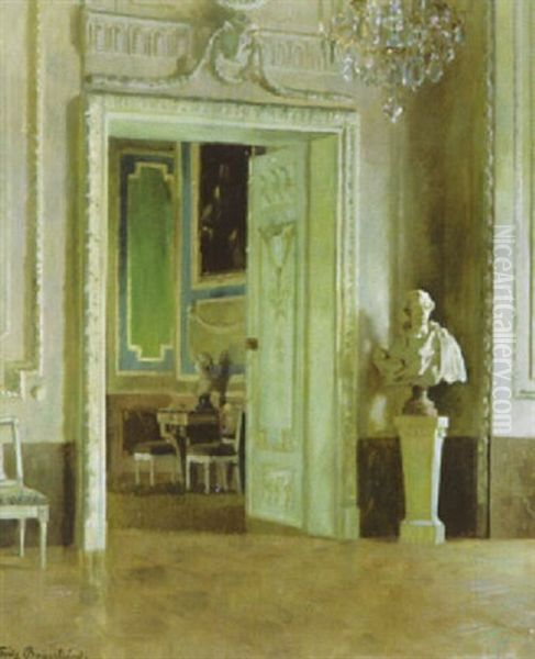 Interieur Eines Schlosses Oil Painting by Fritz Bayerlein