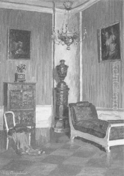Bamberger Residenz Vorzimmer Oil Painting by Fritz Bayerlein