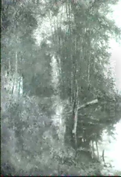 Herbstwald. Oil Painting by Fritz Bayerlein