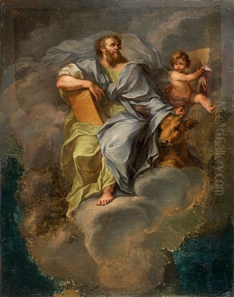 Ascension De Saint Luc Oil Painting by Francisco Bayeu Y Subias