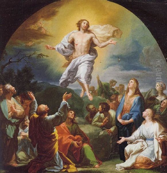 Ascencion Del Senor Oil Painting by Francisco Bayeu Y Subias