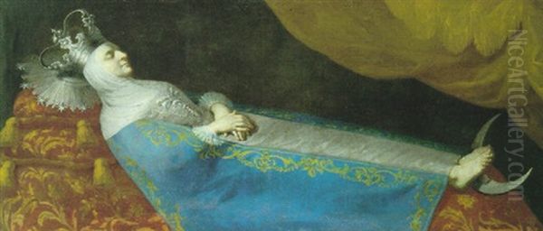 Dormicion De La Virgen Oil Painting by Francisco Bayeu Y Subias