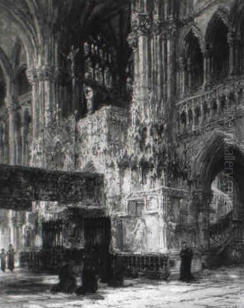 Interieur Der St. Madeleine, Troya Oil Painting by Wyke Bayliss