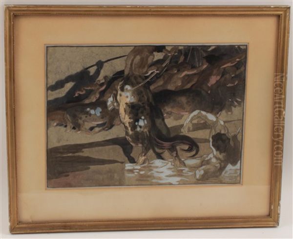 Entwurf Zu Einer Illustration Zur Gottlichen Komodie Von Dante: Holle Oil Painting by Franz von (Choisy Le Conin) Bayros