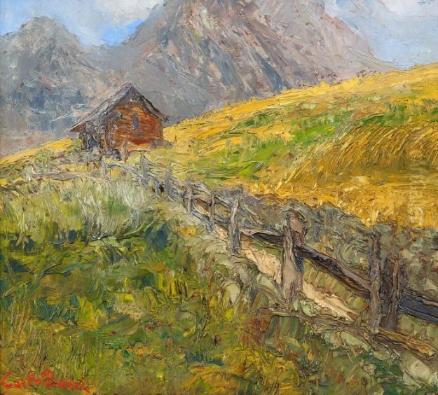 Alpine, Sommerliche Landschaft Oil Painting by Carlo Bazzi