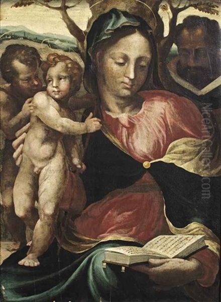 The Madonna And Child With The Infant Saint John The Baptist And Saint Joseph Oil Painting by Sodoma